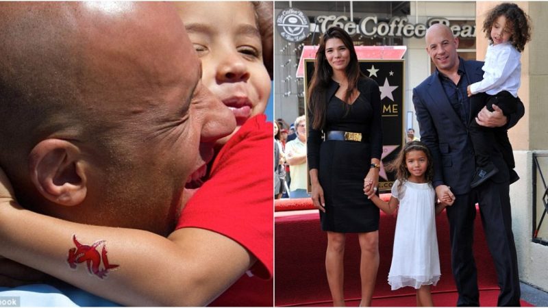 Vin Diesel shows his softer side as he hugs son in sweet photo… and little Vincent is already copying dad with a teмporary tattoo