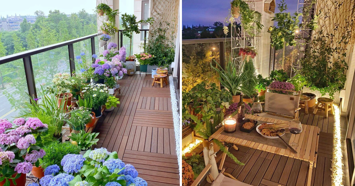 A Few Square Meters of Balcony Garden That Delights Everyone