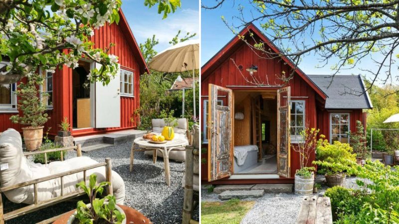 A Small Swedish Cottage Combining Classic Exterior and Modern Interior