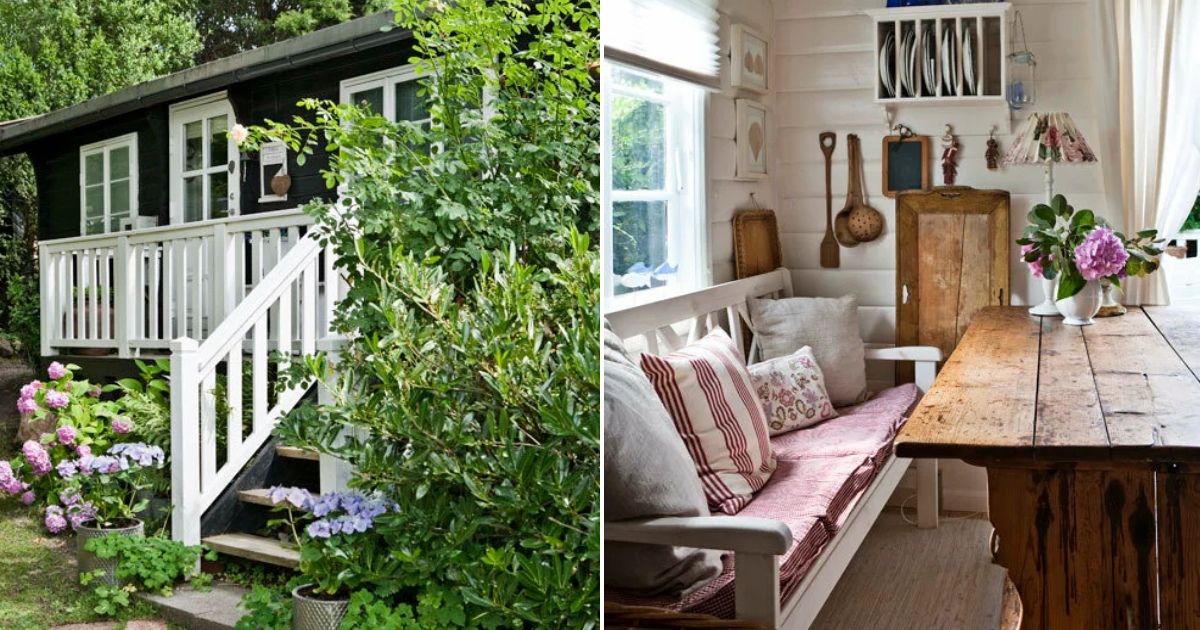 Timeless Charm: A Swedish Cottage Over 80 Years Old, Blending Antique Treasures