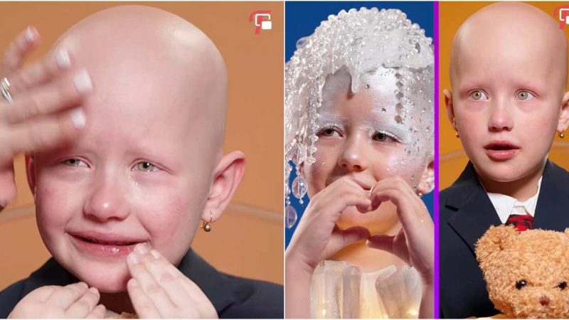 A Magical Tale: How a Bald Girl’s Makeup Transformed Her into a Captivating Princess