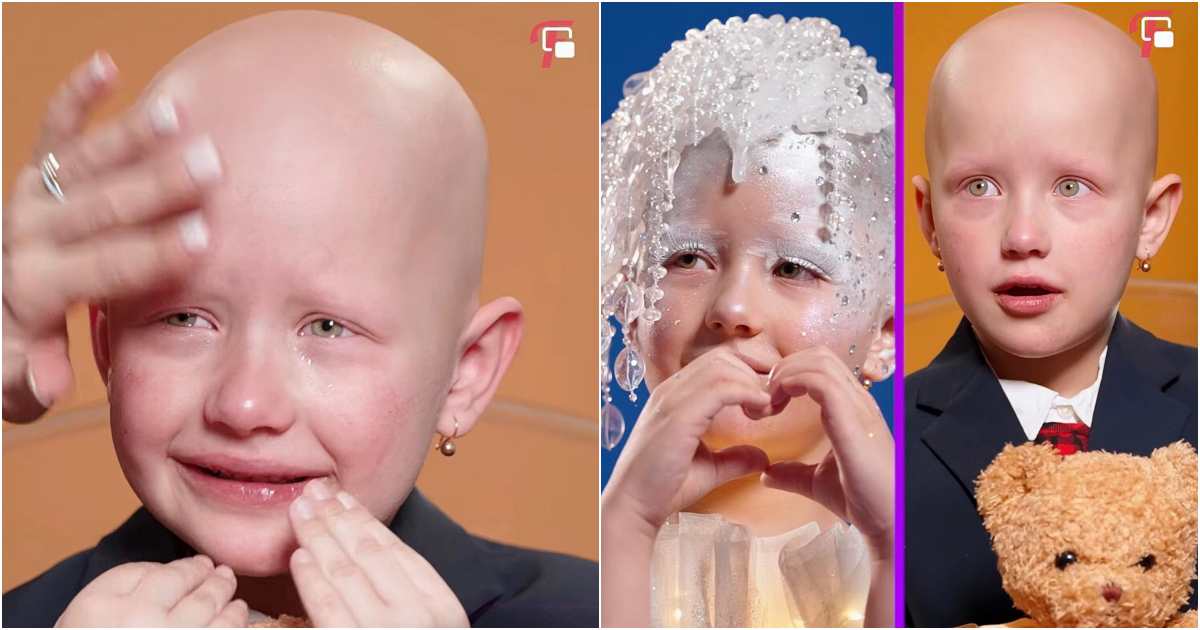 A Magical Tale: How a Bald Girl’s Makeup Transformed Her into a Captivating Princess