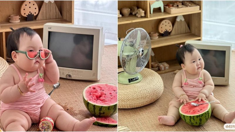 Baby and watermelon photos make many people feel excited