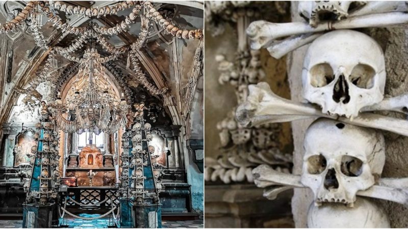 Bone-Adorned Churches: Exploring the Eerie Beauty of Human Bone Decorations