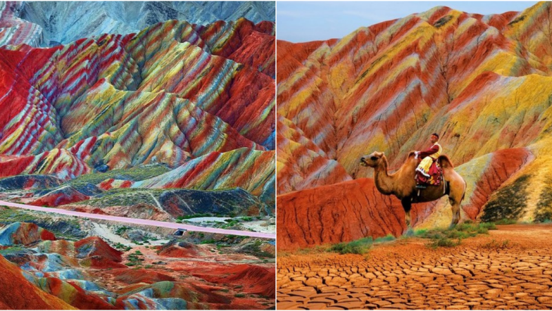 China’s Enchanting Rainbow Mountain Range: A Captivating Natural Masterpiece