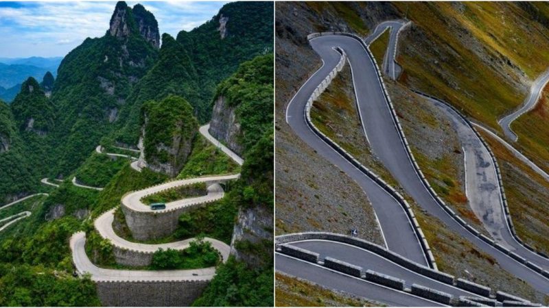 Whether new or old, there are roads all around the world that have been constructed in astonishing ways.