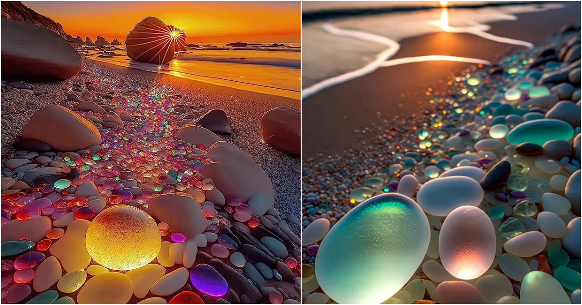 The crystal-clear beach is stunningly beautiful when captured through an artistic lens.