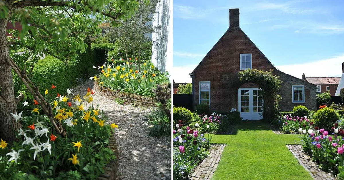 A Coastal Garden by the North Sea: Roses in Summer, Tulips in Spring