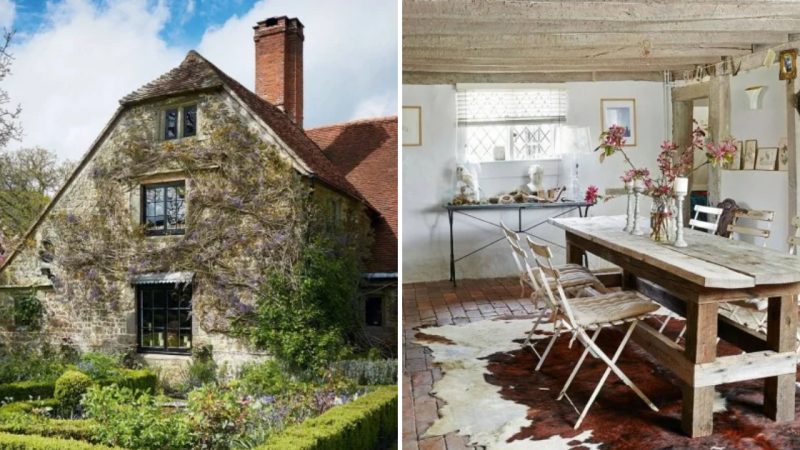 A House with Soul: An Old Stone and Wood Farmhouse Filled with Inherited Furniture