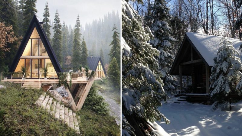 Enchanted by the Beauty of Wooden Cabins Hidden Amidst Nature