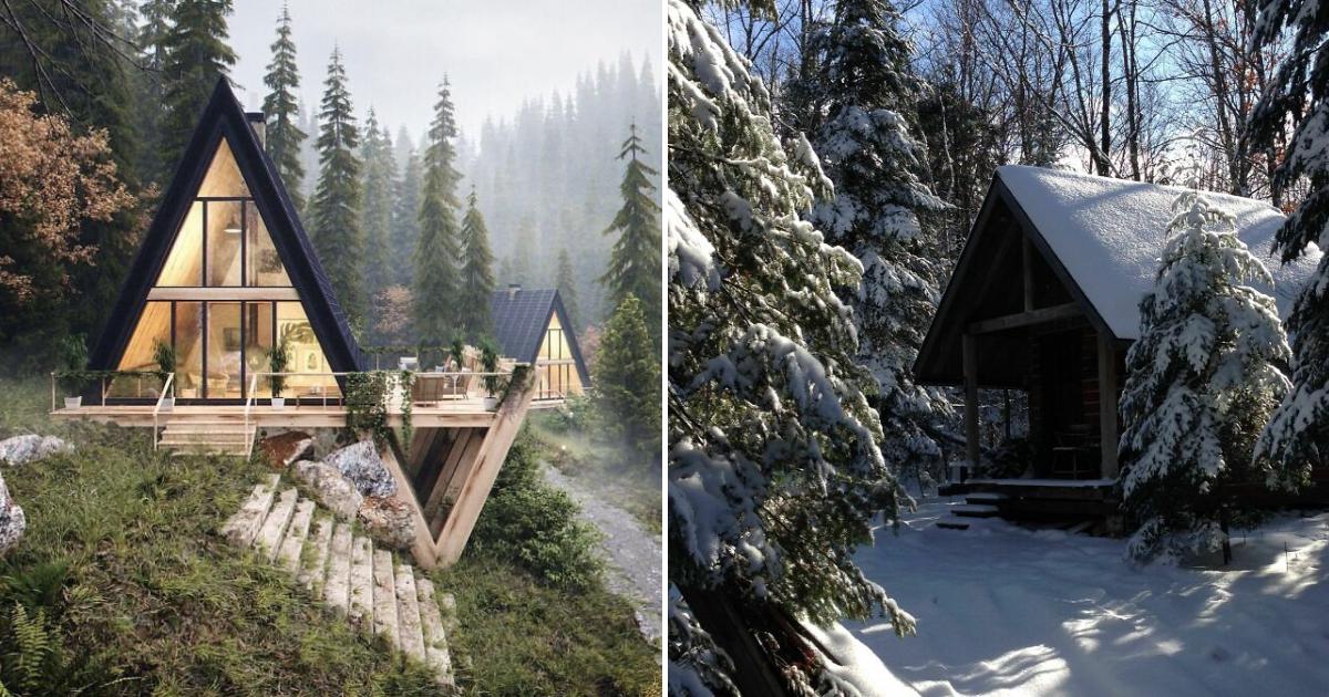 Enchanted by the Beauty of Wooden Cabins Hidden Amidst Nature