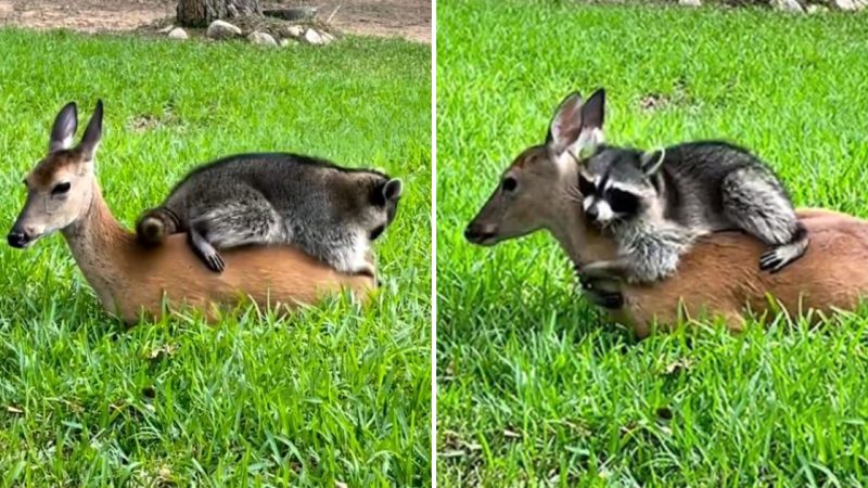 Heartwarming Friendship Between a Panda and an Abandoned Fawn Melts Everyone’s Hearts