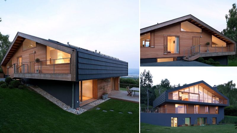 Modern Wooden House in Switzerland: A Charming Green Villa