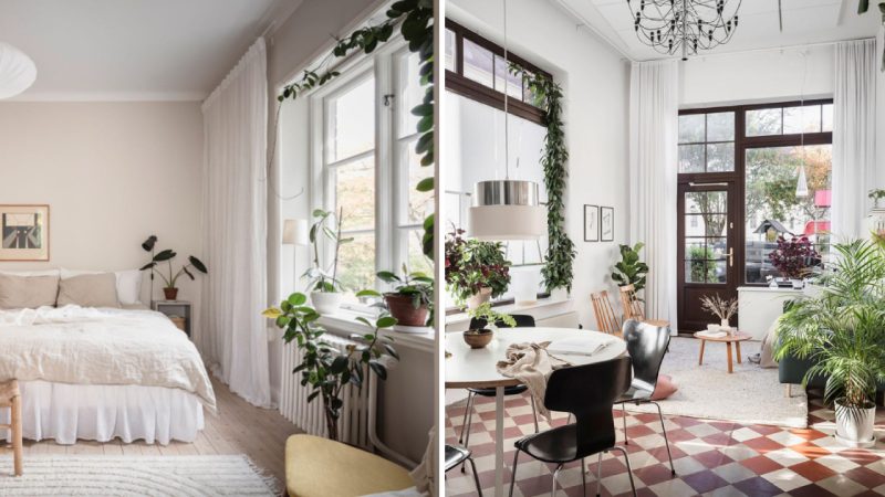 Stylish and Functional: Exploring a Charming Swedish City Apartment