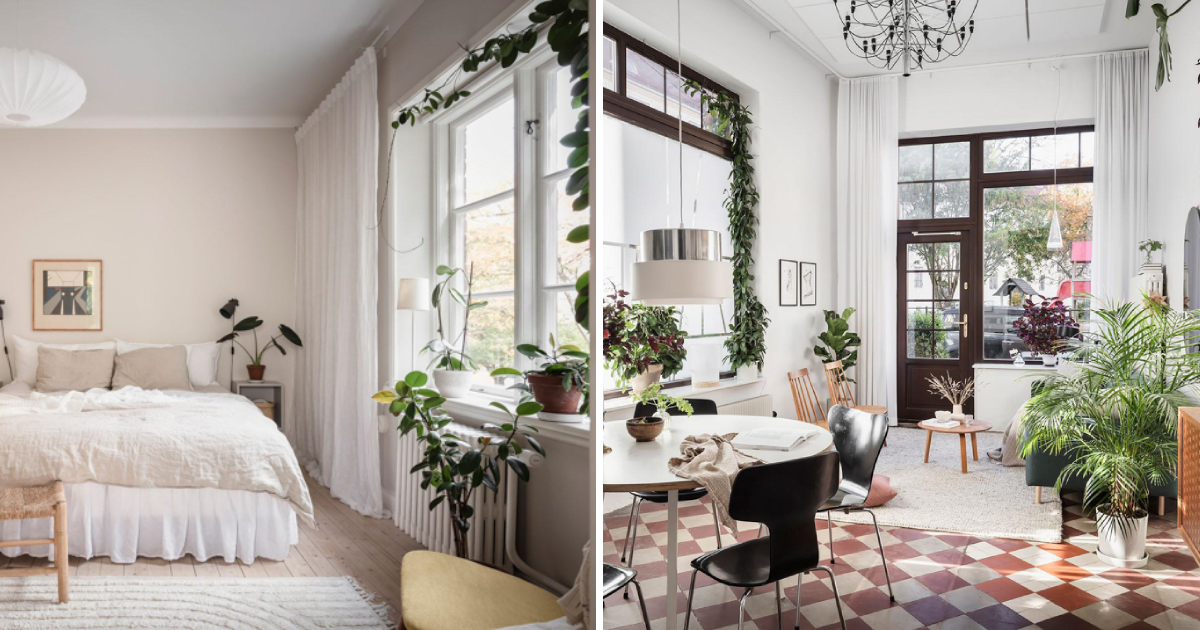 Stylish and Functional: Exploring a Charming Swedish City Apartment