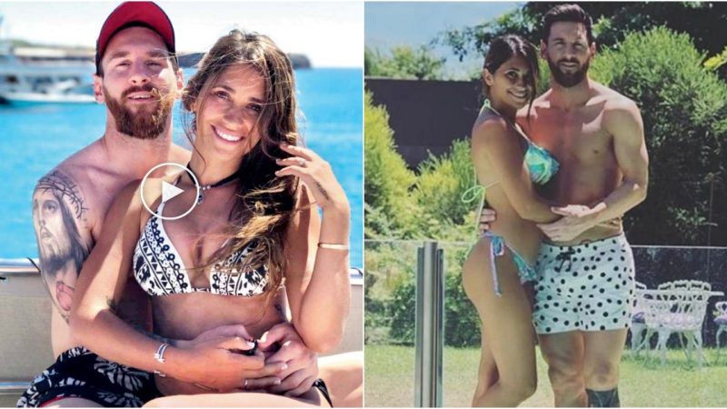 world soccer superstar Lionel Messi soaks up sun with wife Antonella and kids on festive break in Argentina