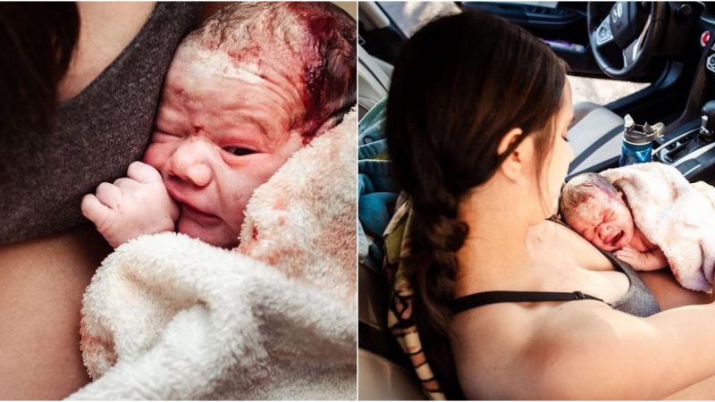 Miraculous Car Birth Mother Delivers Baby En Route to Birth Center, Defying All Odds!