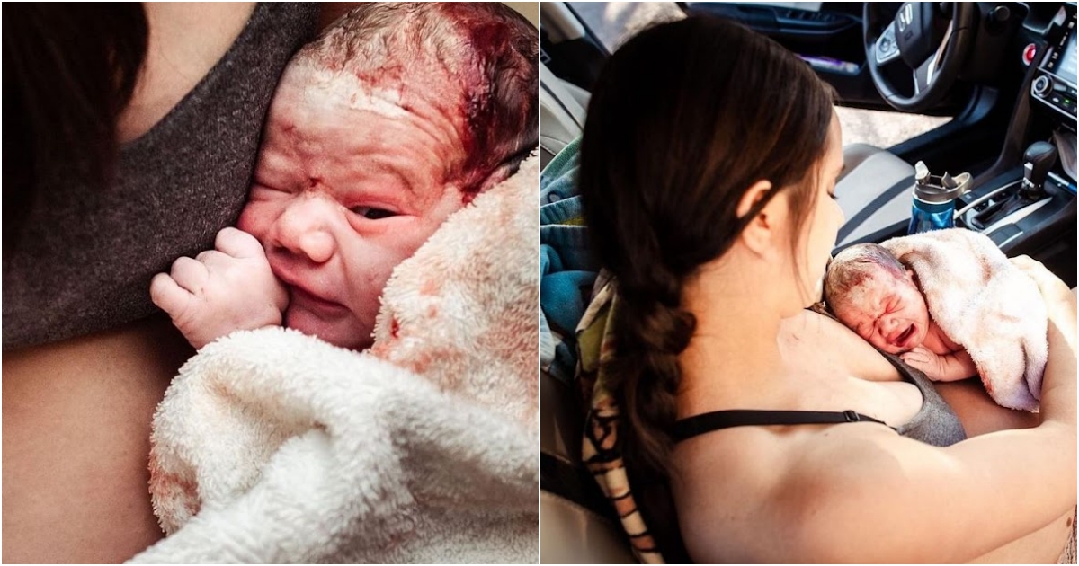 Miraculous Car Birth Mother Delivers Baby En Route to Birth Center, Defying All Odds!