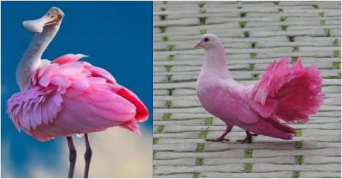 Pink birds: the epitome of breathtaking beauty