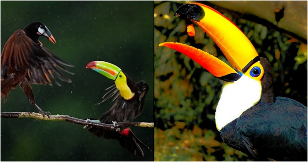 The bird that captivates the wealthy with its unbelievably colorful boat-like beak