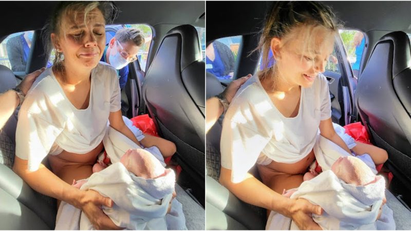 Mom Gives Birth In The Back Seat Of Car Baby Was Born Two Weeks Before His Due Date