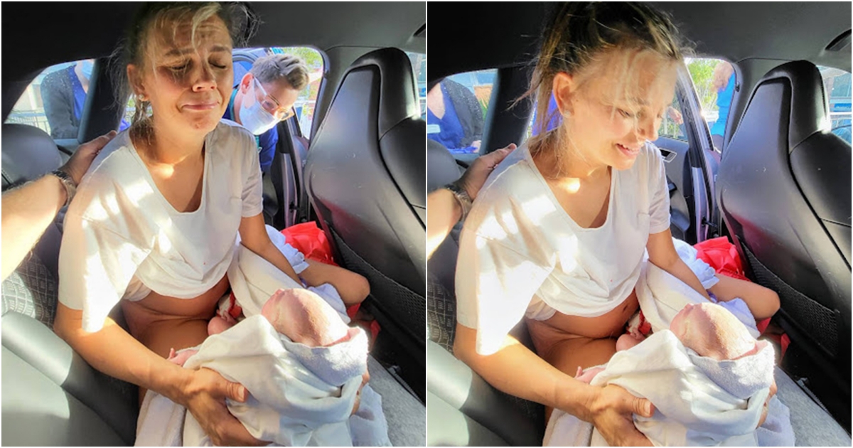 Mom Gives Birth In The Back Seat Of Car Baby Was Born Two Weeks Before His Due Date