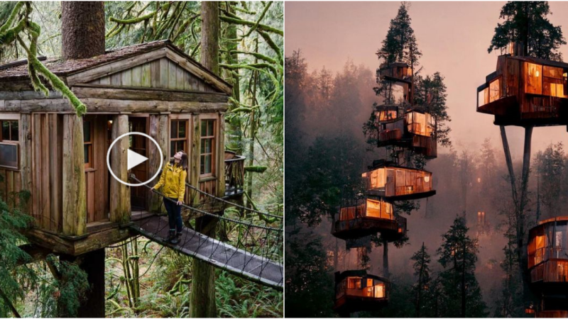 Elevated Serenity: The Ethereal Forest Dwellings of Louisiana