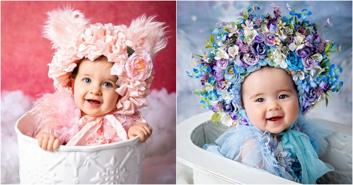 Captivating Cuteness: Viral Photos of Babies Wearing Garlands Steal Hearts