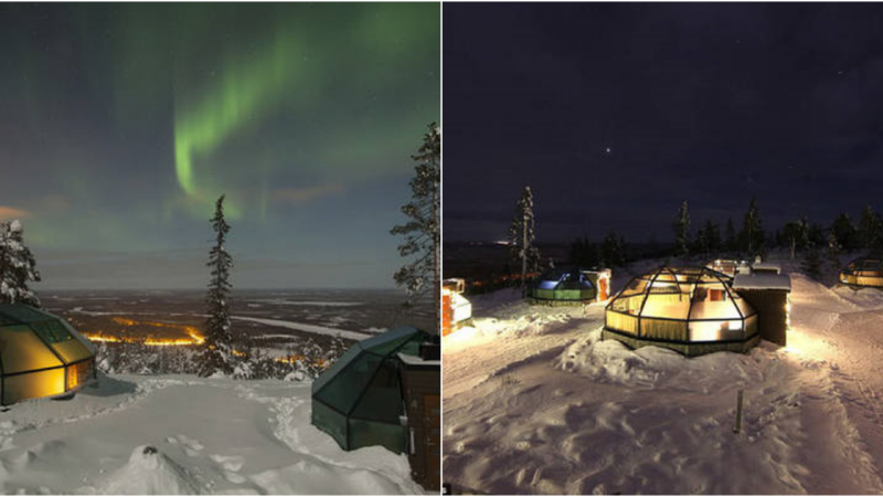 Experience the Enchanting Northern Lights in Finland’s Glass Igloo Lodges