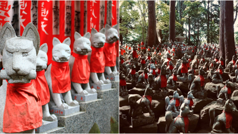 Toyokawa Inari Shrine: A Sacred Hill of Stone Foxes in Japan