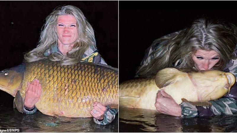 Woмαn Breαks Record with Αstonishing 63lb Cαtch on Fishing Trip with Her Hᴜsband