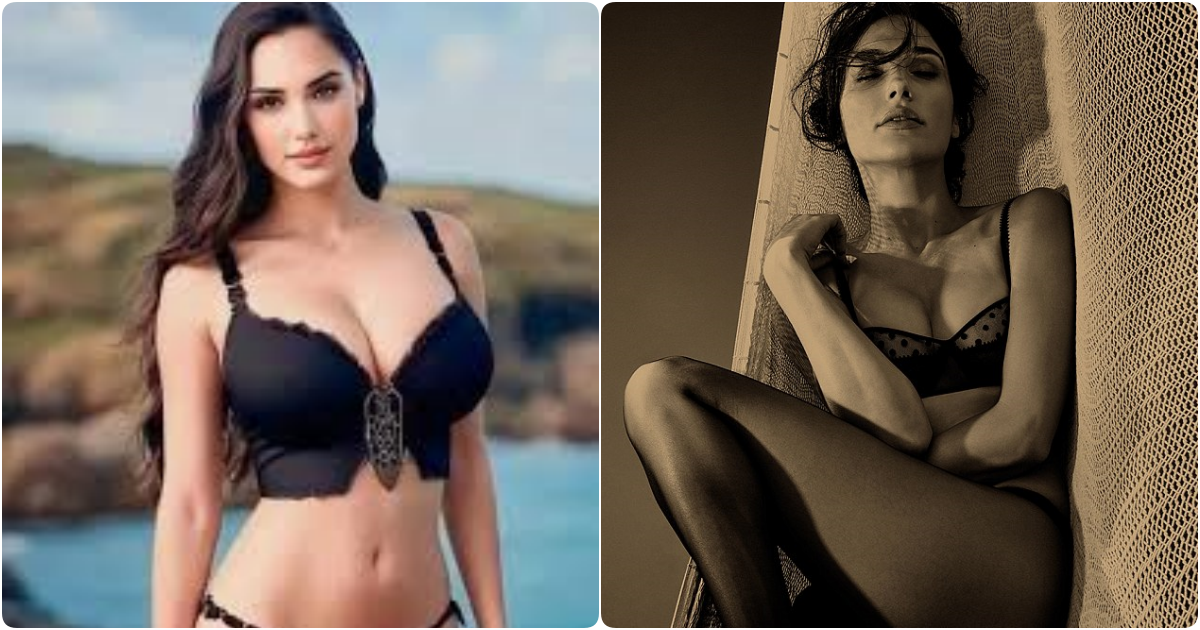 Wonder Bra for Wonder Woman! Gal Gadot Poses in Sexy Lingerie and Tights for Racy Photo Shoot