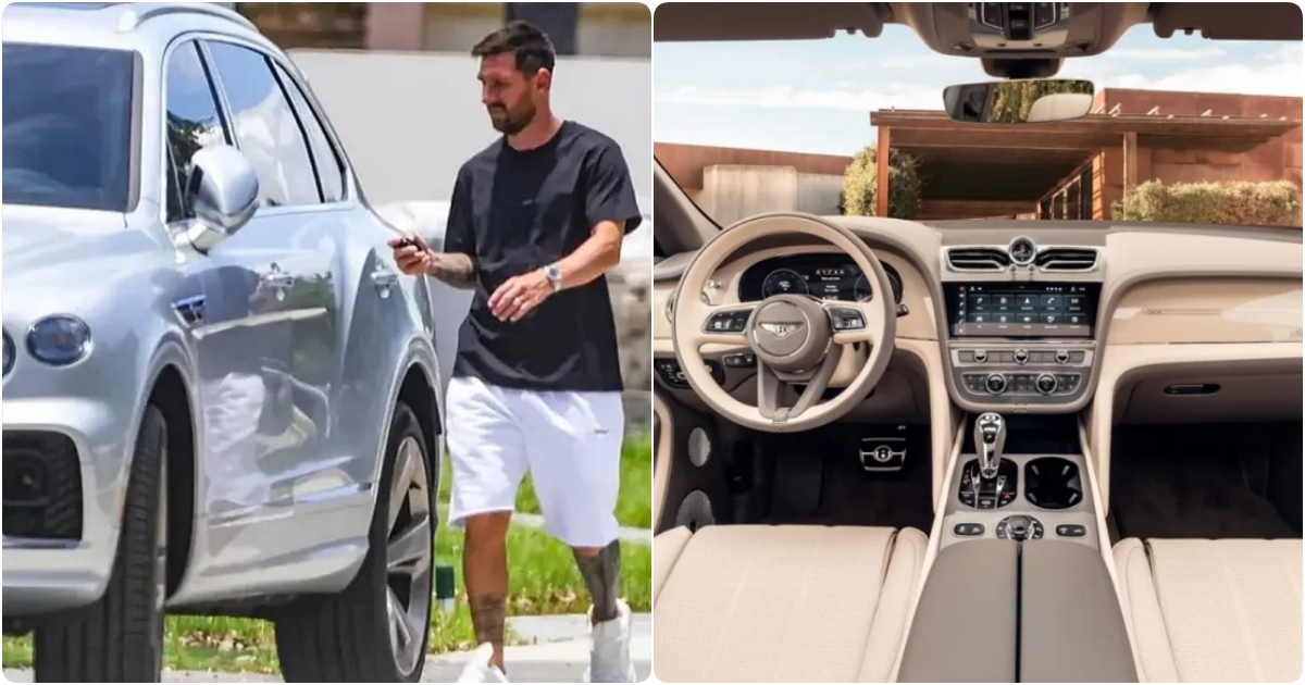 “Messi’s Luxurious Choice: Bentley Bentayga EWB for Family Travel in the US”