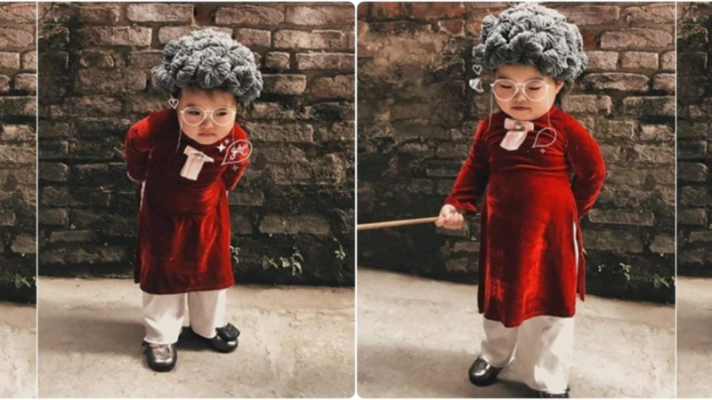 Charming “Young Granny” Photo Set Delights Netizens