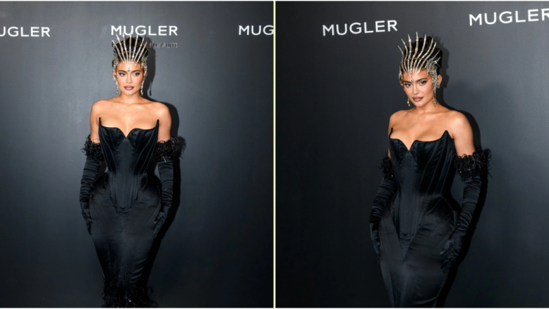 Kylie Jenner Mesmerizes with Enigmatic Black Look at “Couturissime” Event