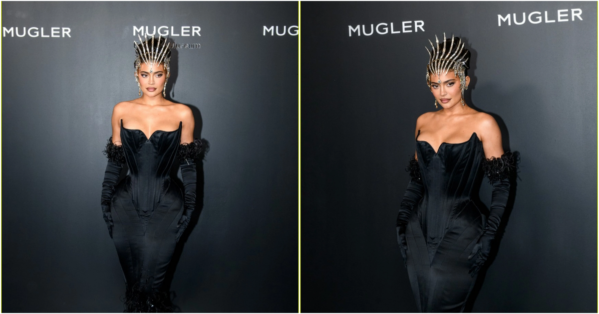 Kylie Jenner Mesmerizes with Enigmatic Black Look at “Couturissime” Event