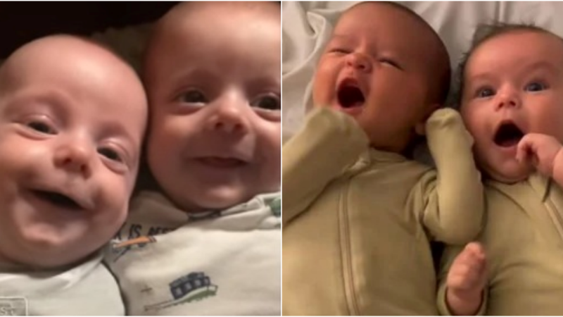 A Heartwarming Reminder of Love and Faith: The Adorable Expressions of Newborn Twins