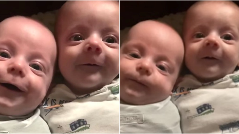 Nurturing Faith and Joy: Heartwarming Moments of Newborn Twins’ Adorable Expressions