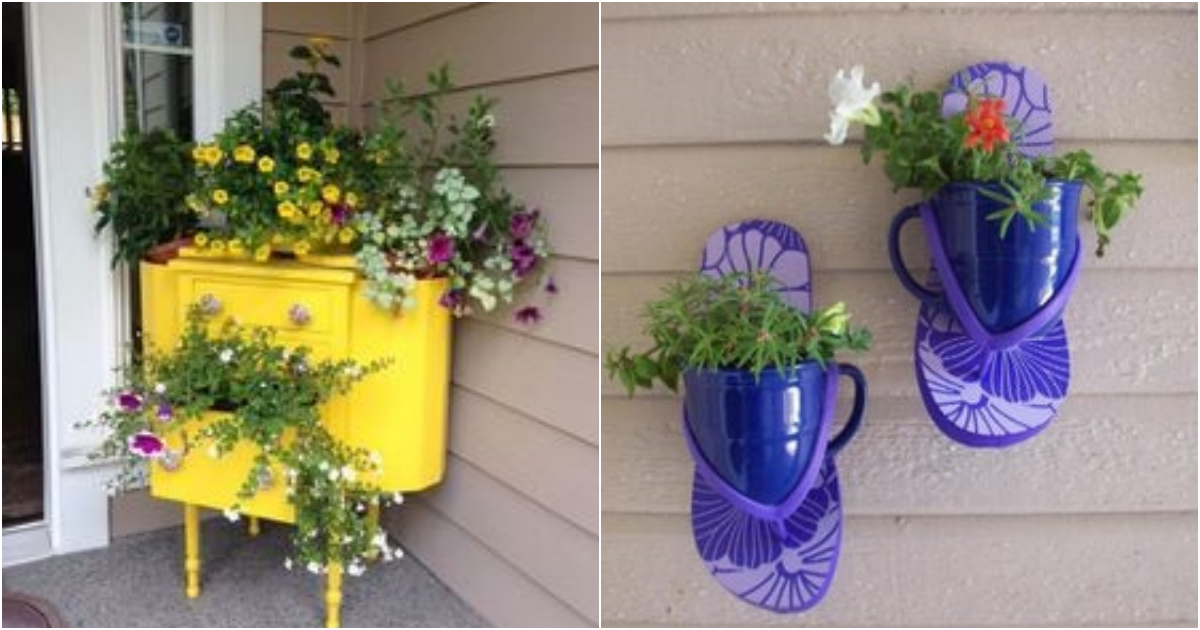 Revolutionize Your Garden: Unleash Creativity with These Upcycled Flower Planters!