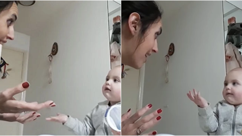 Heartwarming Exchange: Adorable Argentinian Baby and Mom’s Delightful Food “Argument”