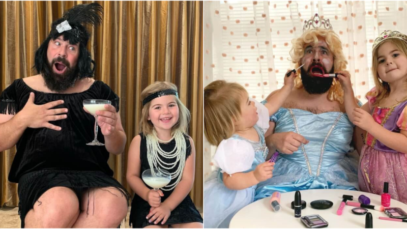 Dad’s Hilariously Creative Photo Adventures with Baby Daughter Break the Internet